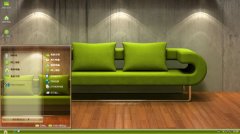 绿色沙发给你一个温馨的家桌面主题