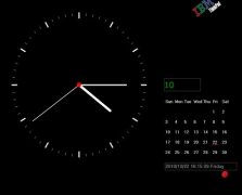酷黑时钟月历屏幕保护程序