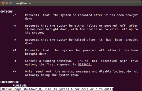 Linux系统使用命令简单关机方式