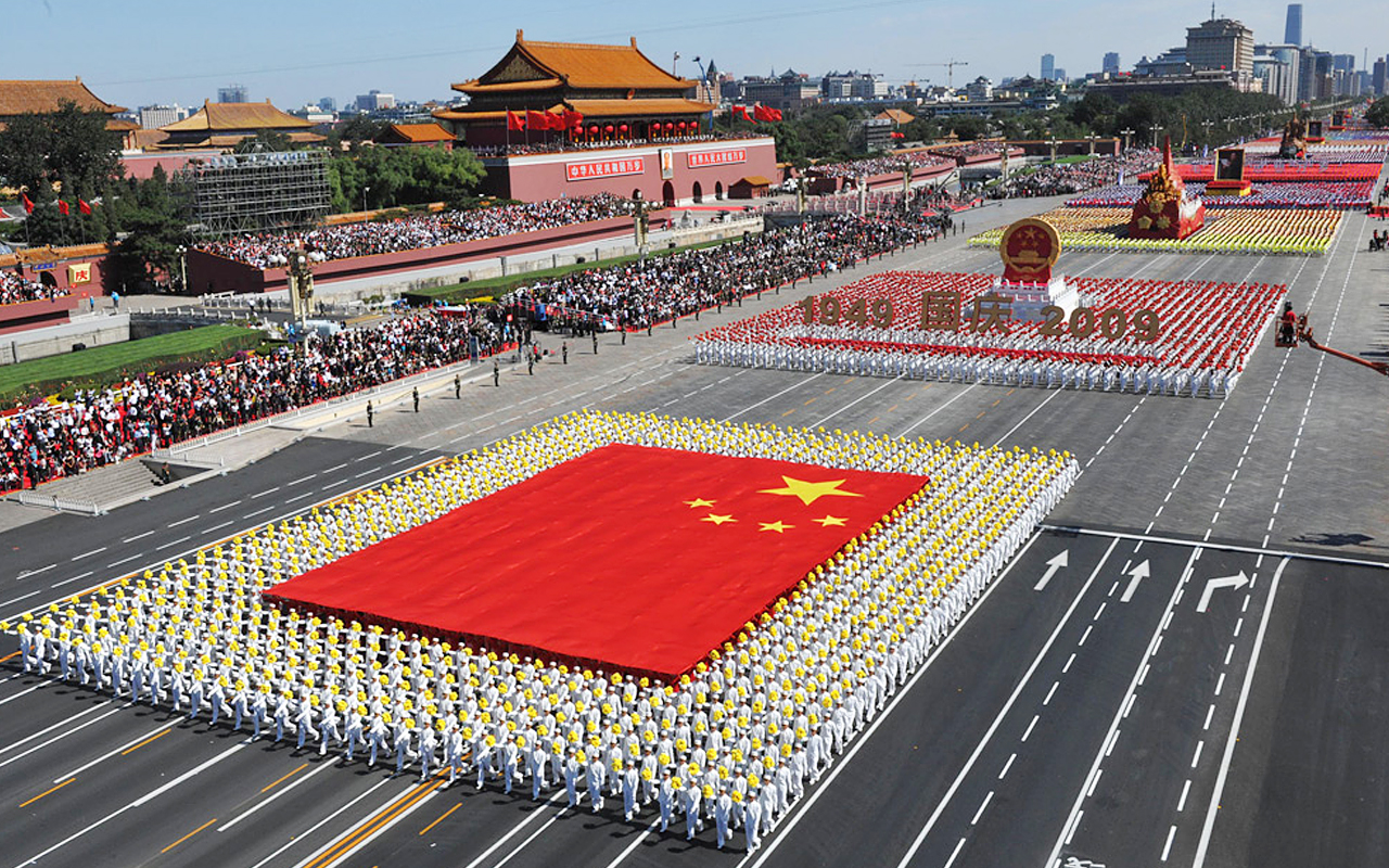 阅兵高清壁纸 空军地勤编队