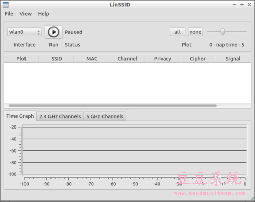 Linux系统无线网络图形化软件(LinSSID)使用方法