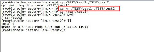 Linux系统使用CP命令错误cp:omitting directory分析与解决