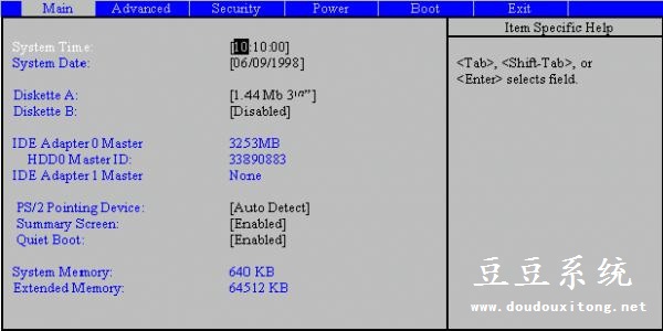 笔记本BIOS设置中英翻译对照及功能说明