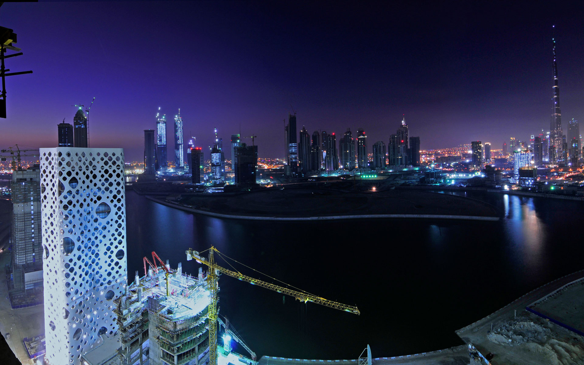 迪拜国际大都市风光电脑壁纸